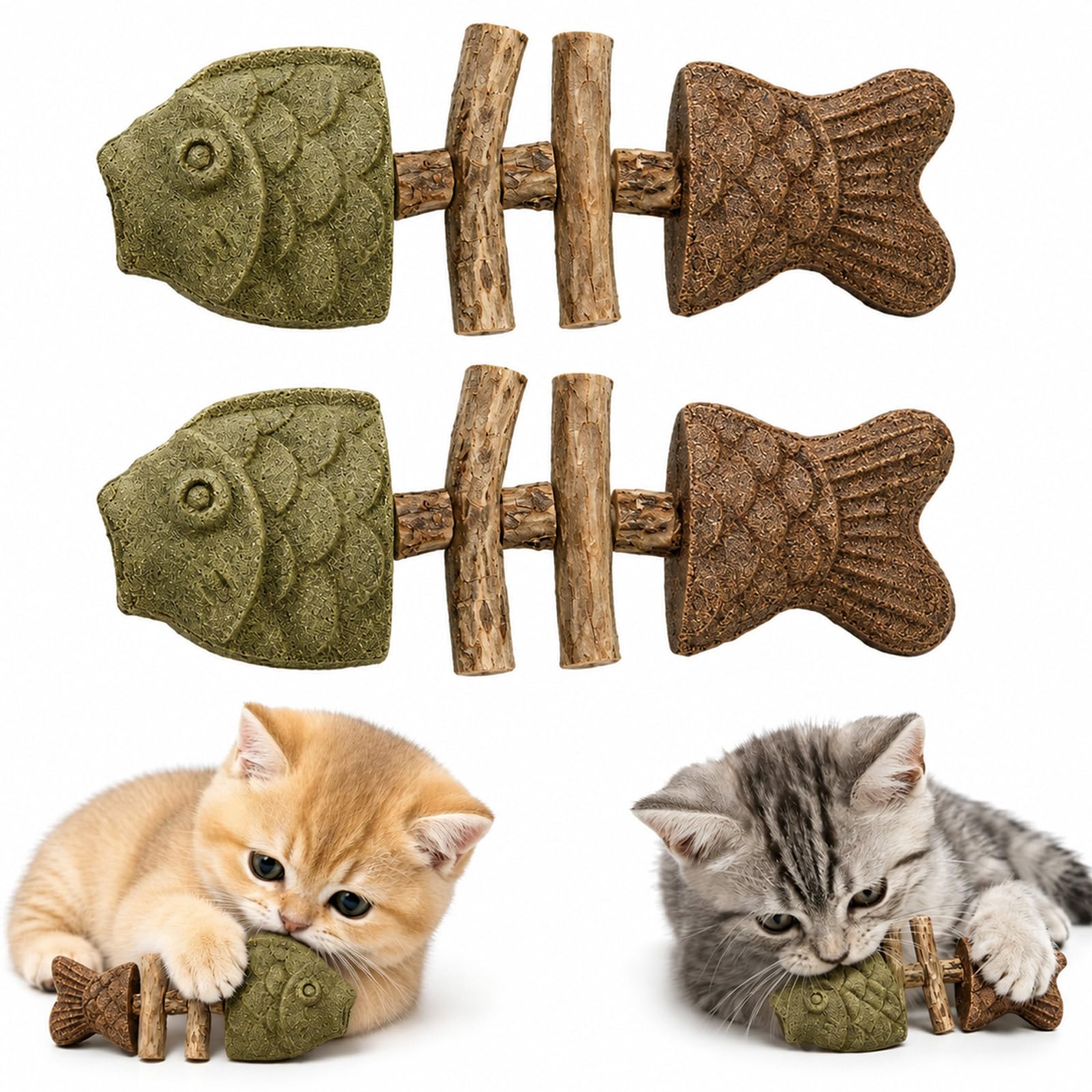 Catnip Fishbone Chews